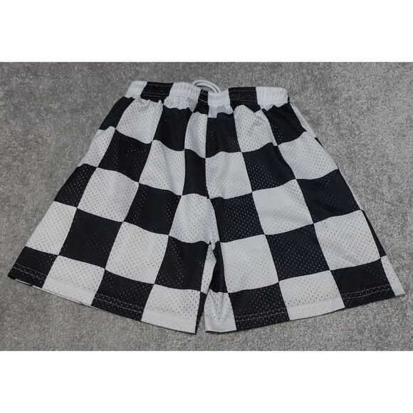 Eric Emanuel Black and White Checkered Men Shorts - Picture 3 of 13